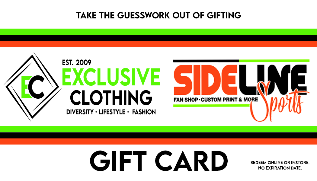 Exclusive Clothing/Sideline Sports Gift Card