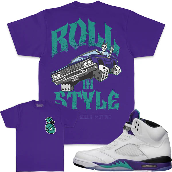 Roll In Style - Purple T-Shirt