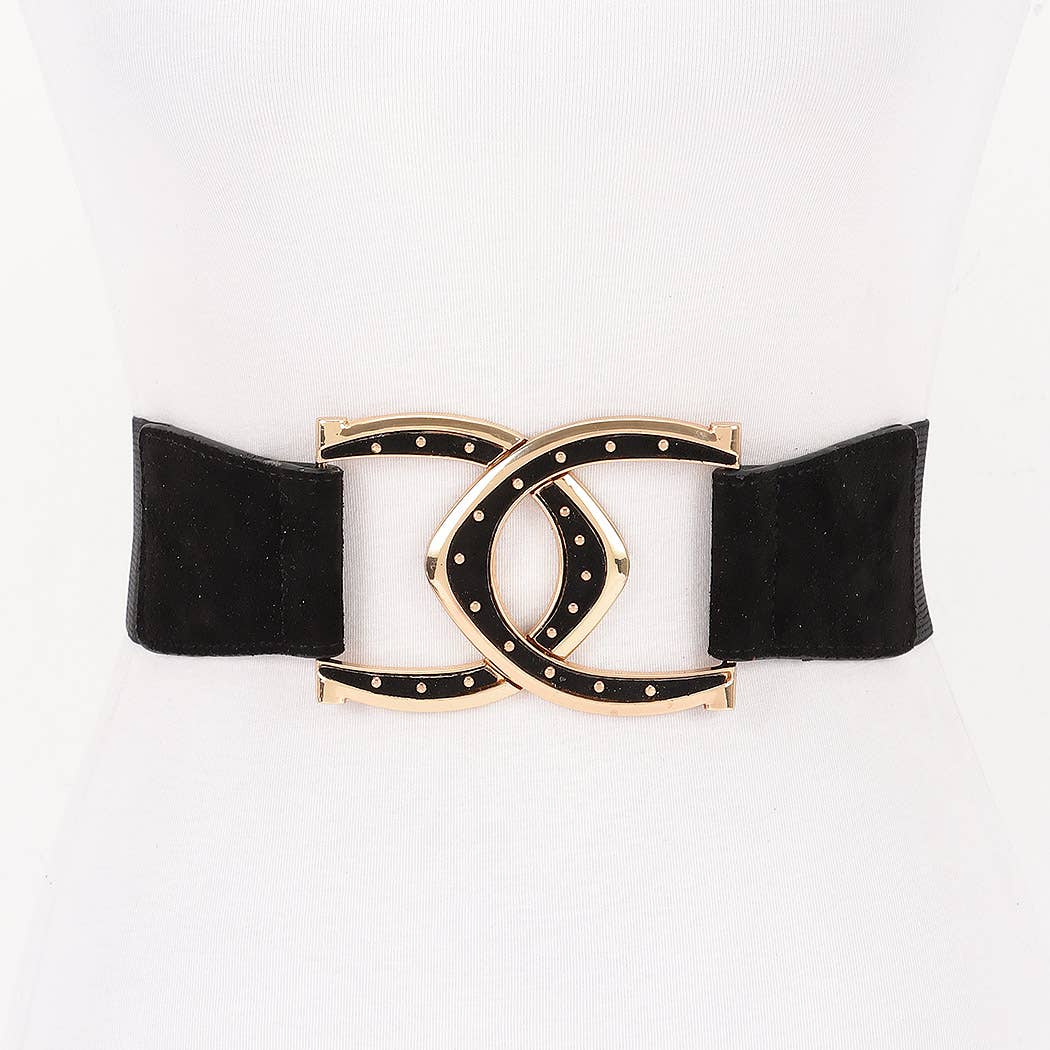 Interlocking Buckle Wide Belt
