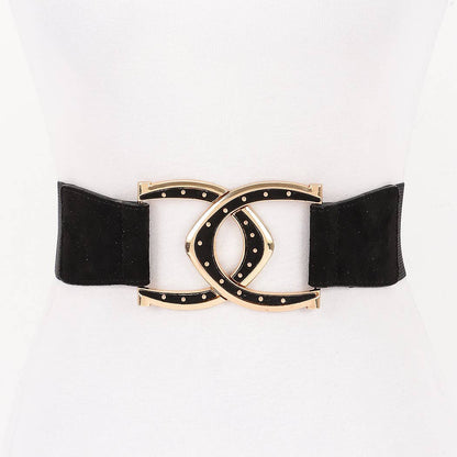 Interlocking Buckle Wide Belt