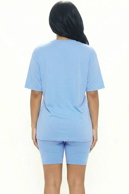 Loose Fit Top & Bike Shorts Set