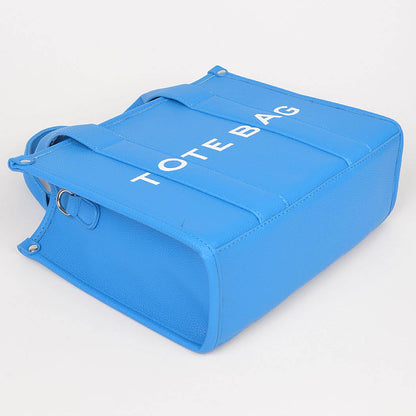 FAUX LEATHER SMALL TOTE BAG