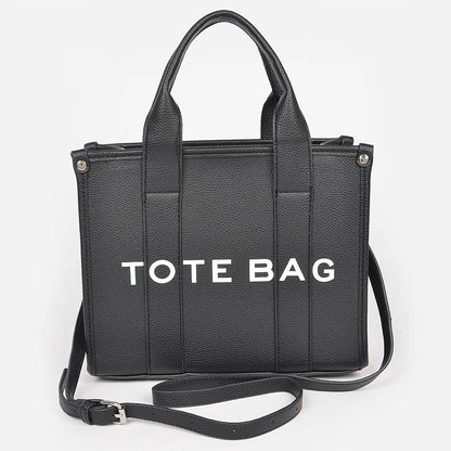 FAUX LEATHER SMALL TOTE BAG