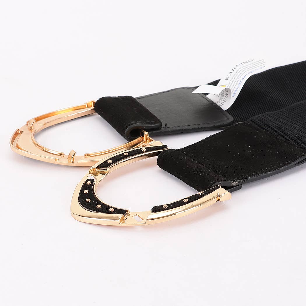 Interlocking Buckle Wide Belt