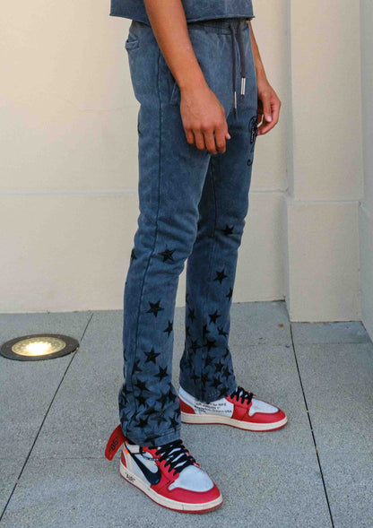 MADE IN HEAVEN GATHERED STAR STACK JOGGER