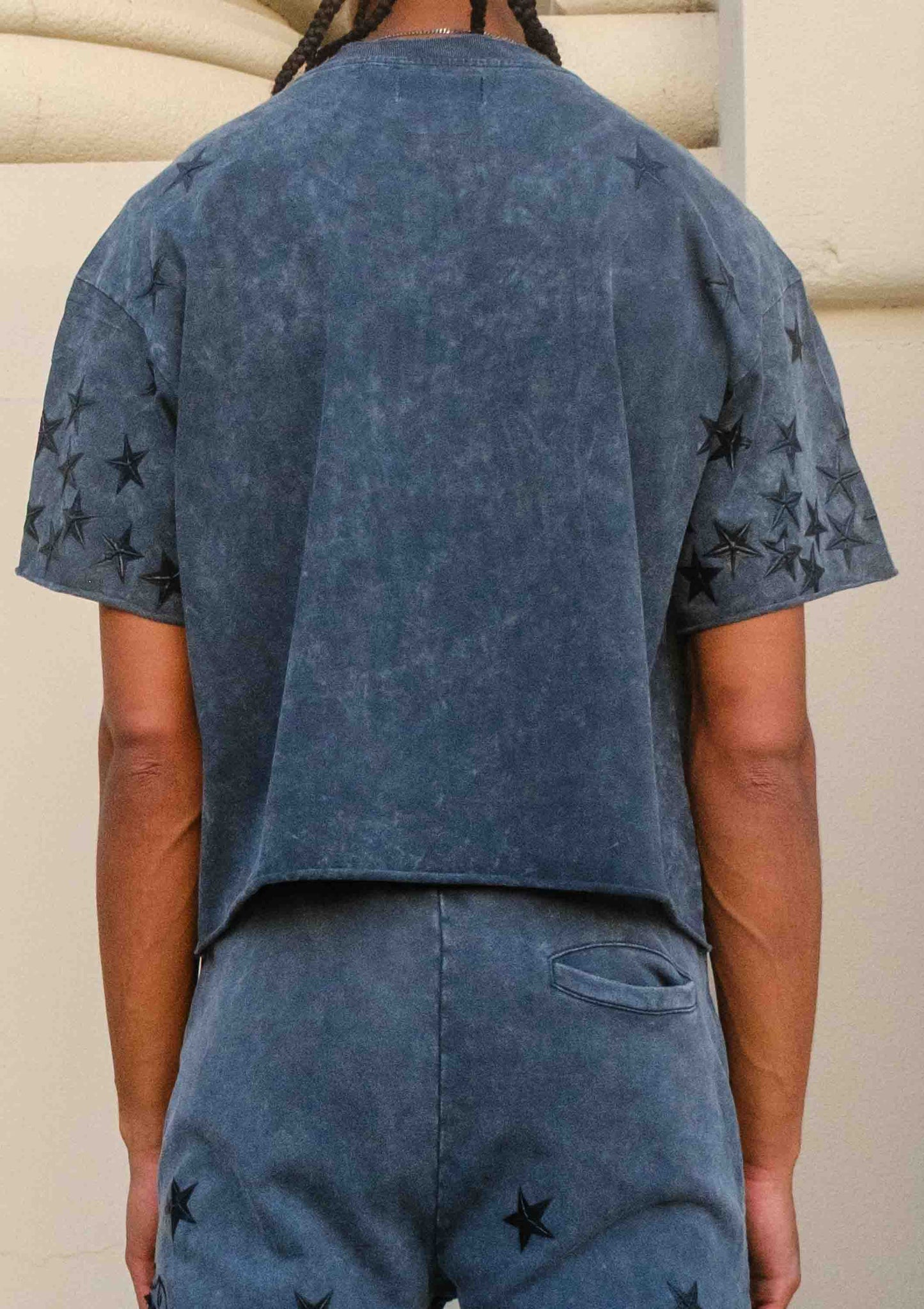 MADE IN HEAVEN GATHERED STAR CROPPED TEE