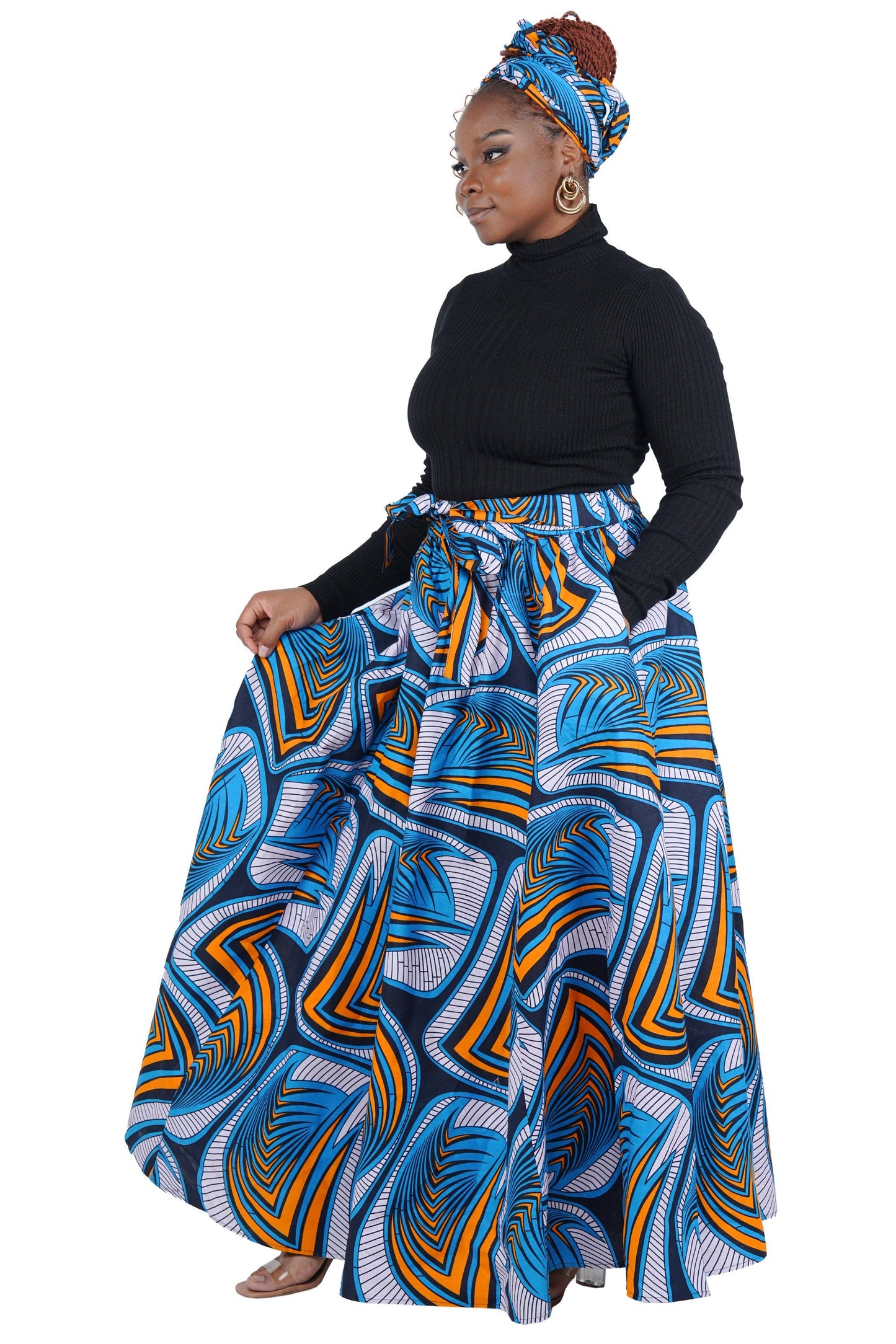 African Long Maxi Skirt | One Size
