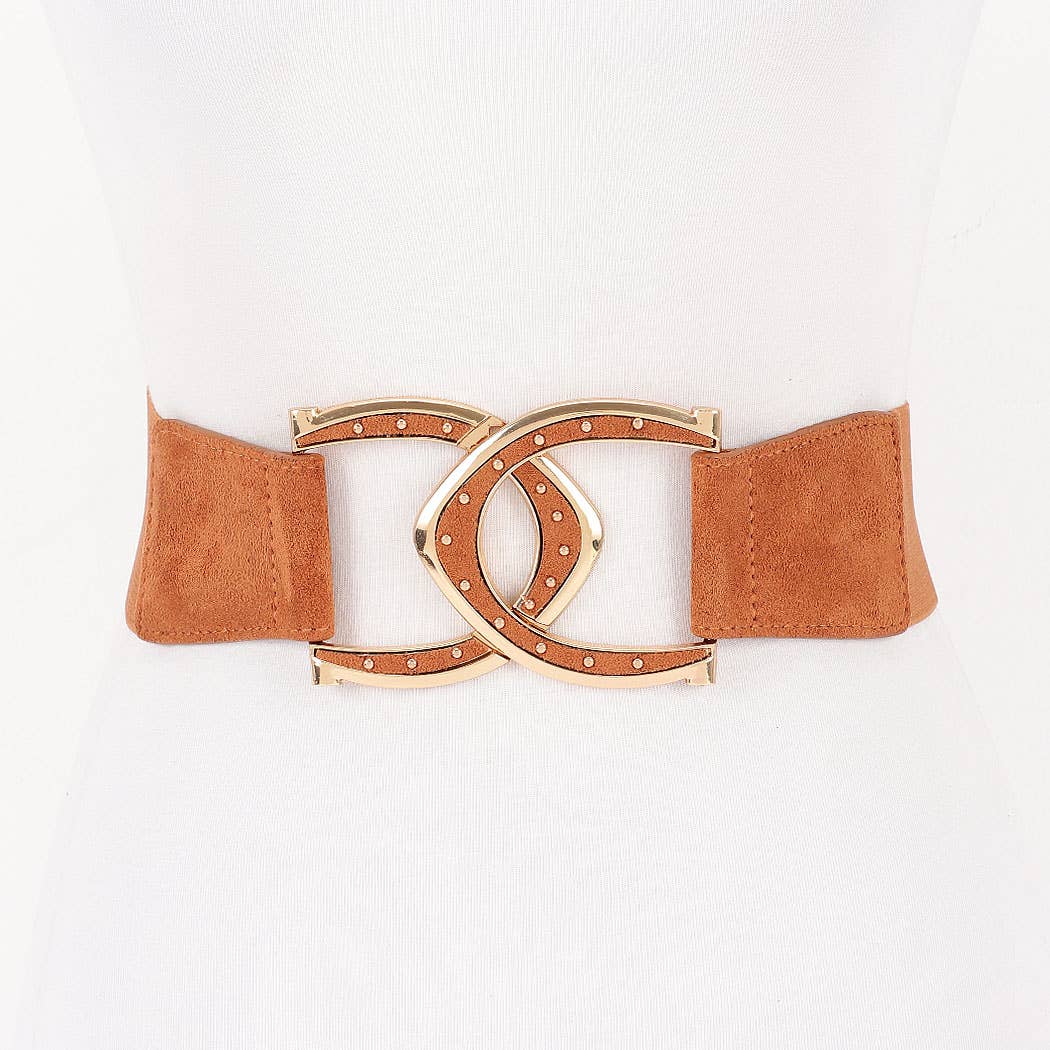 Interlocking Buckle Wide Belt