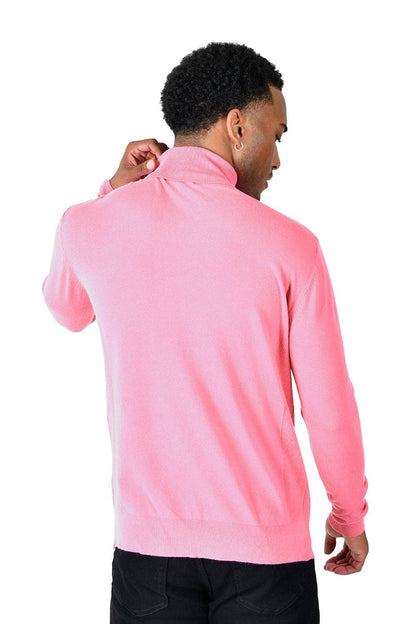 Men's Turtleneck Ribbed Solid Basic Sweater LS2100