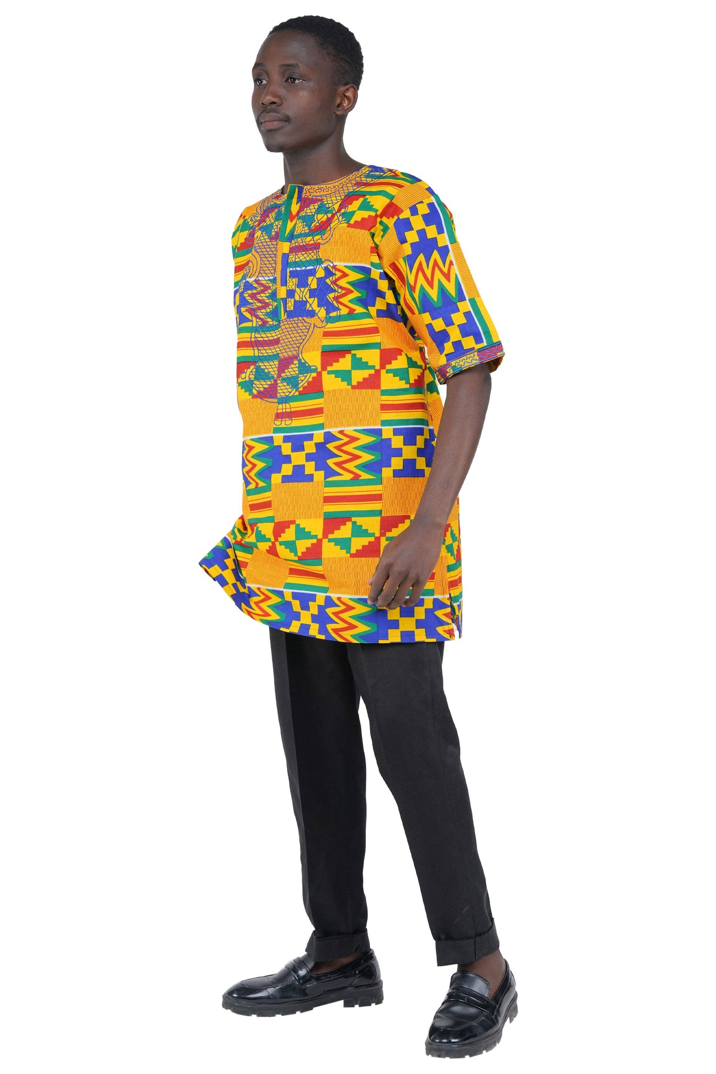 Embroidered T'Challa Short Sleeves Shirt | L to 5XL