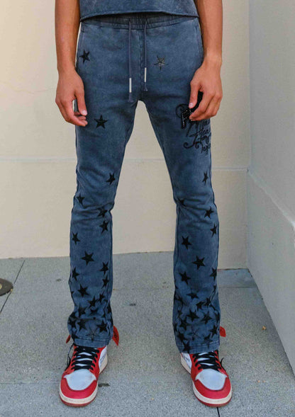 MADE IN HEAVEN GATHERED STAR STACK JOGGER