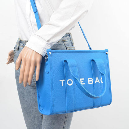 FAUX LEATHER SMALL TOTE BAG