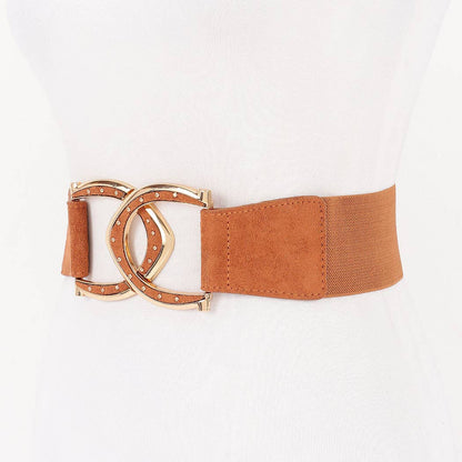 Interlocking Buckle Wide Belt