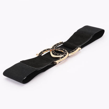 Interlocking Buckle Wide Belt