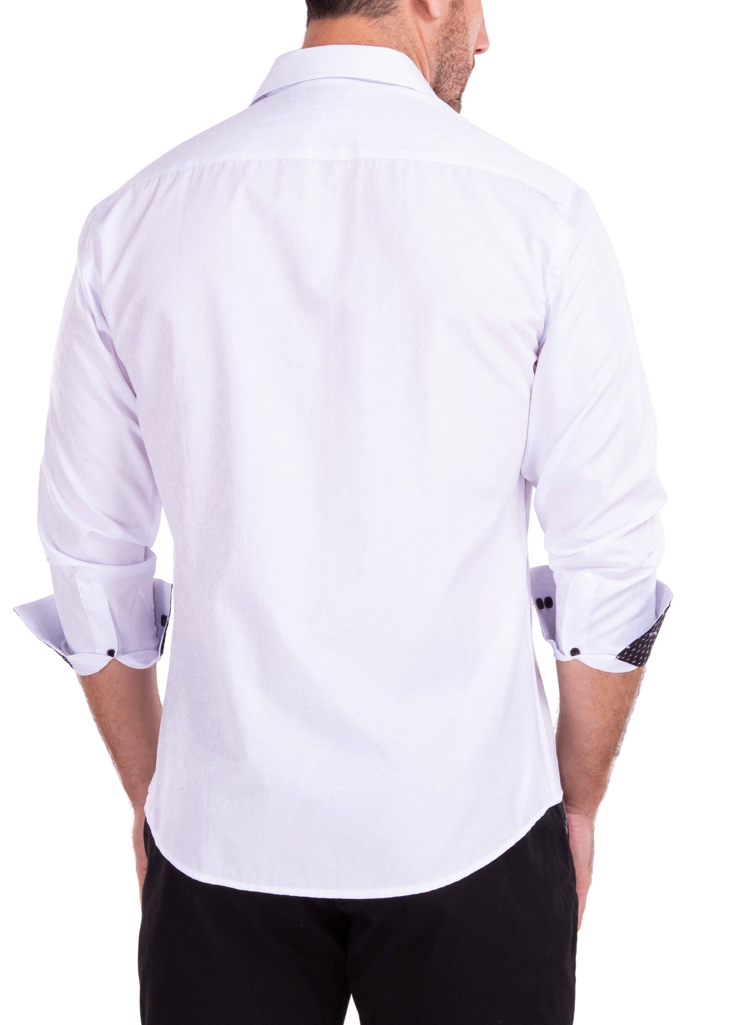 222222 - White Button Up Long Sleeve Dress Shirt