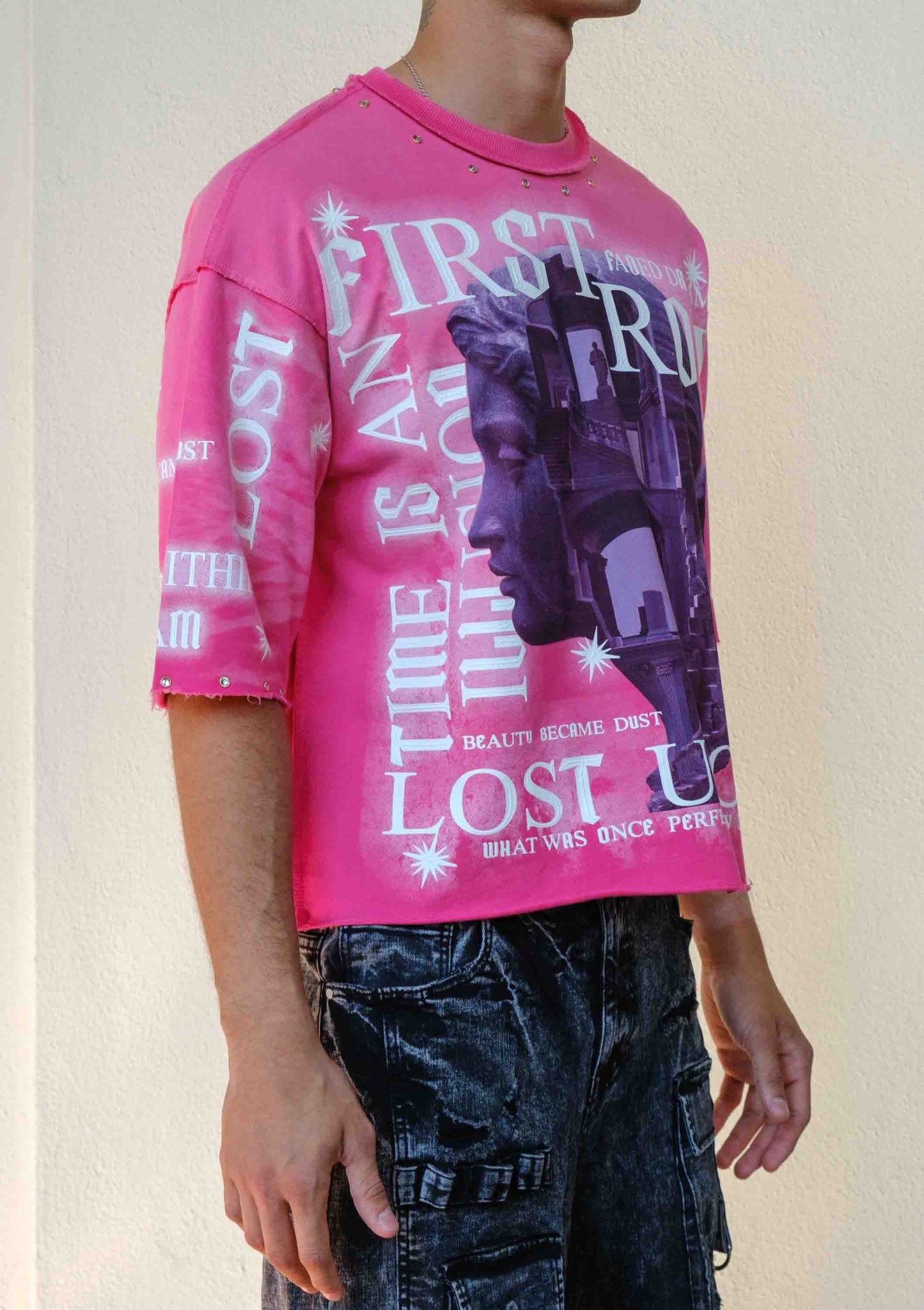 LOST UTOPIA OBLIVION CROPPED  TEE