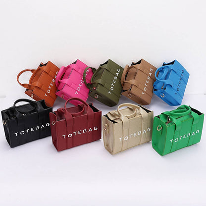 Faux Leather Tote Bag