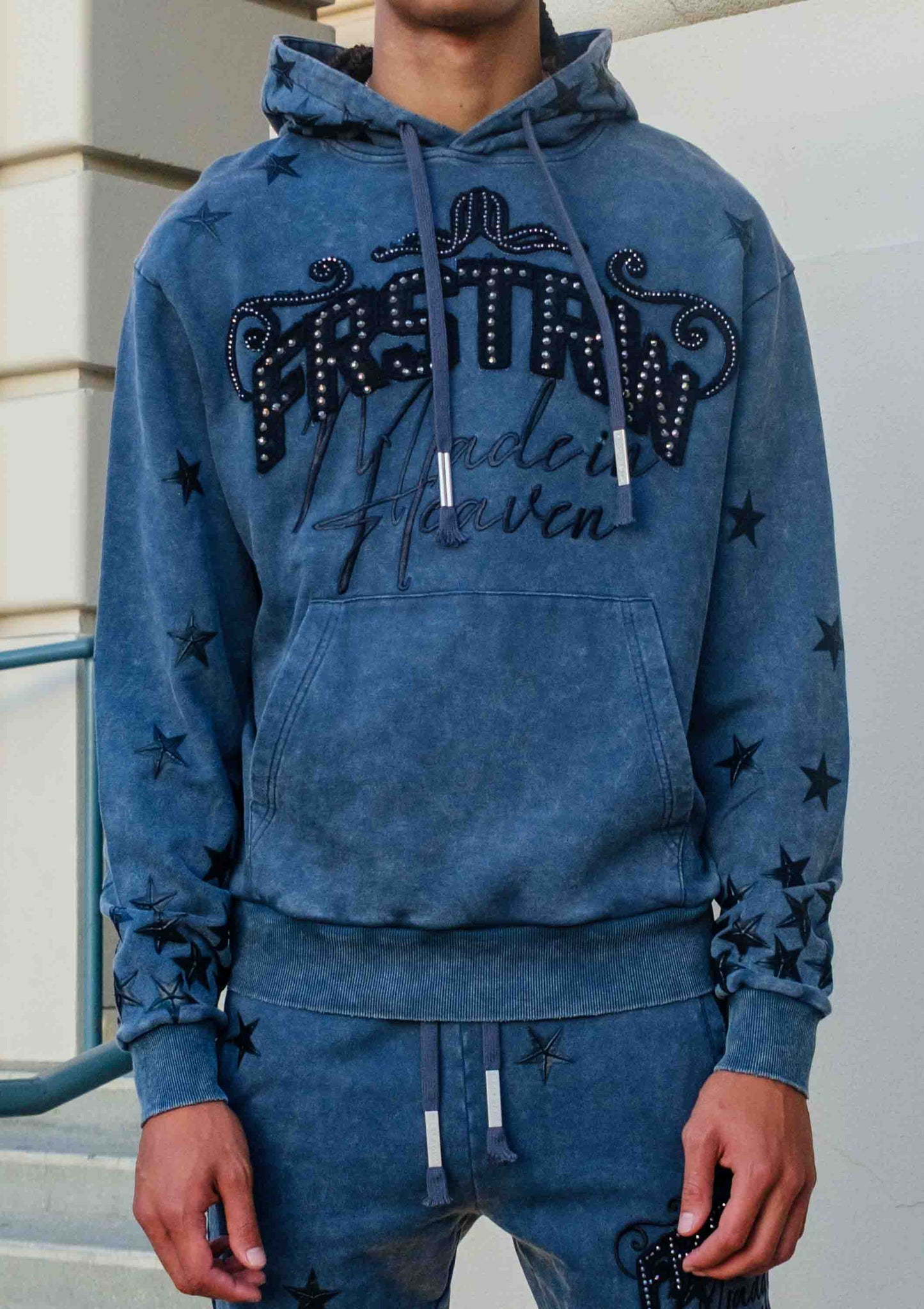 MADE IN HEAVEN GATHERED STAR HOODIE