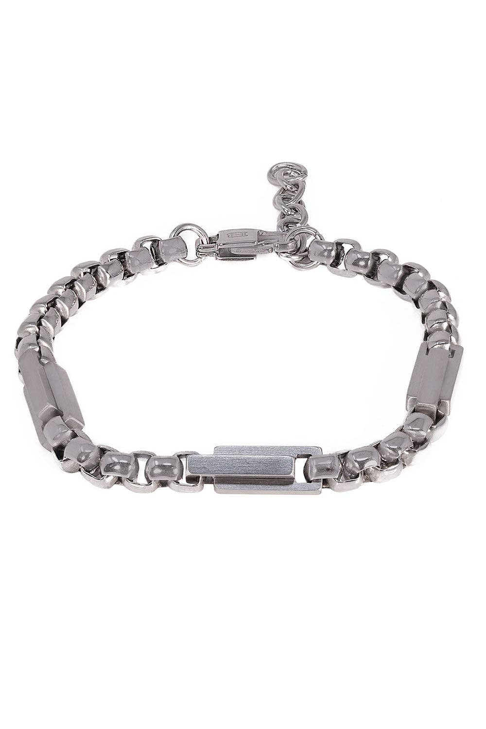 Unisex Stainless Steel Adjustable Bangle Bracelets 4BMS17