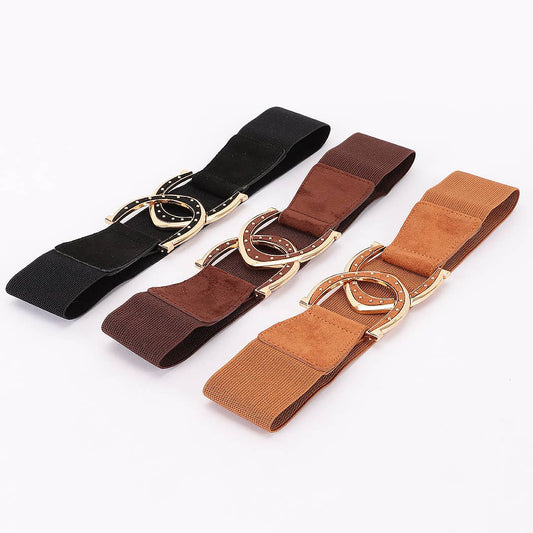 Interlocking Buckle Wide Belt