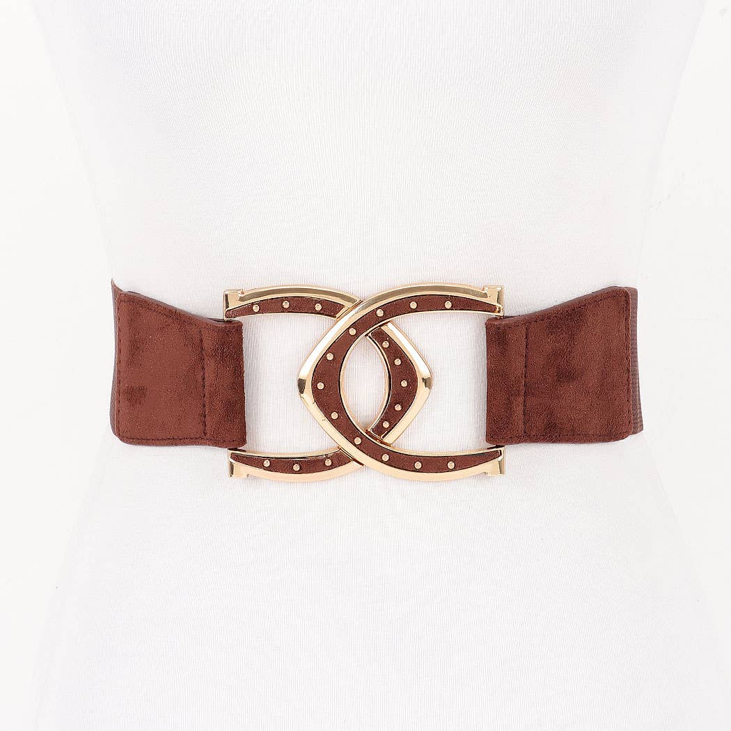 Interlocking Buckle Wide Belt