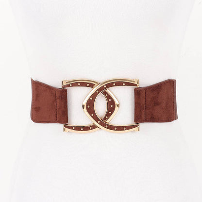 Interlocking Buckle Wide Belt
