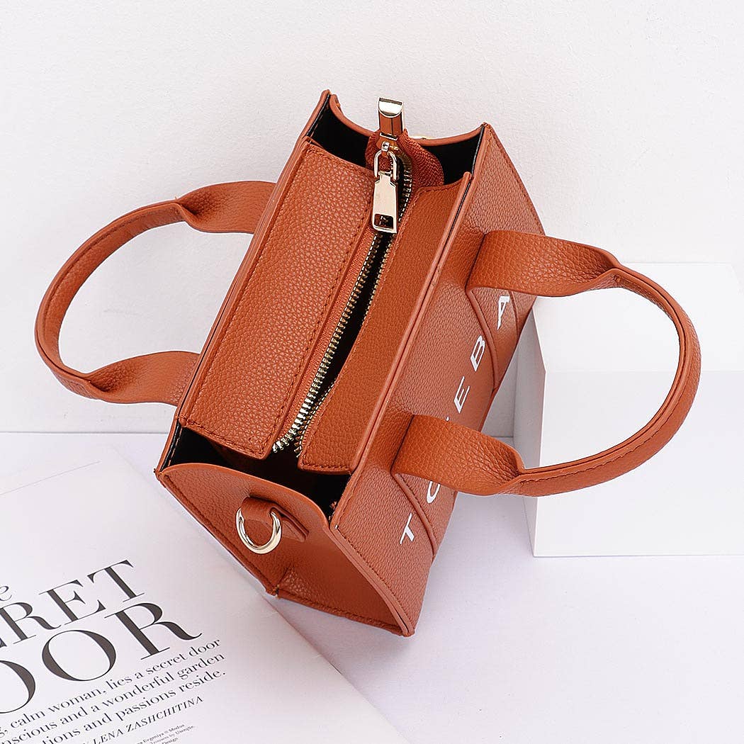 Faux Leather Tote Bag