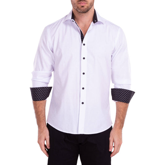 222222 - White Button Up Long Sleeve Dress Shirt