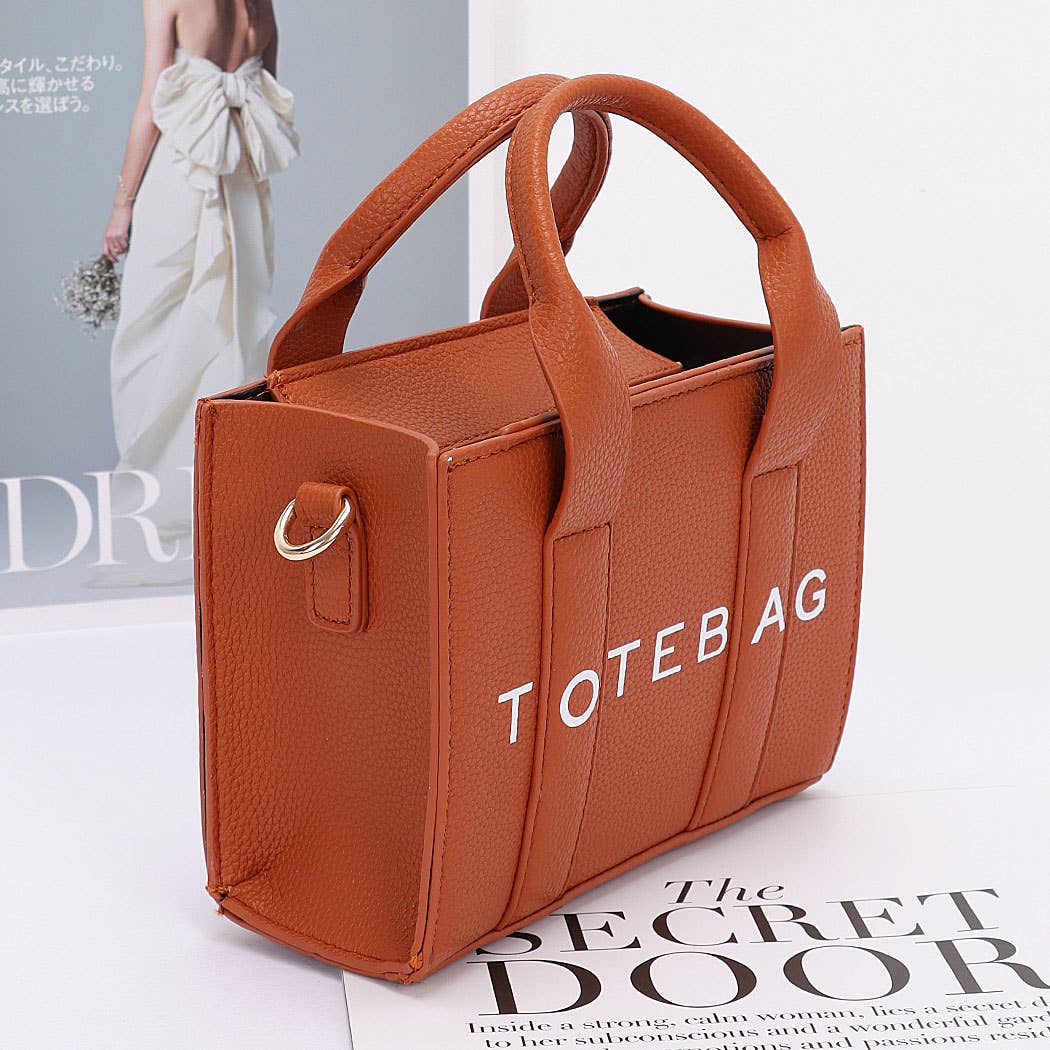 Faux Leather Tote Bag