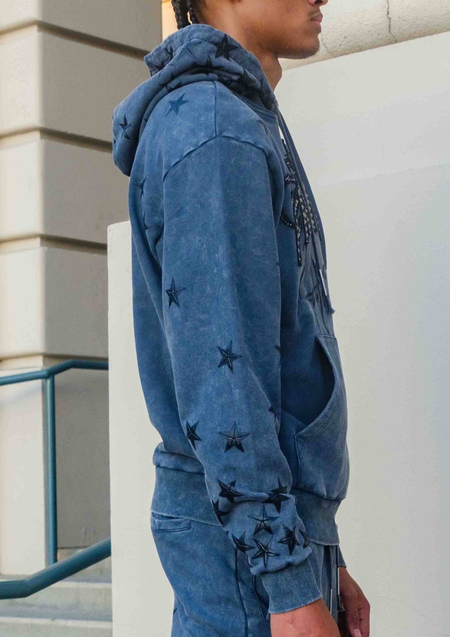 MADE IN HEAVEN GATHERED STAR HOODIE