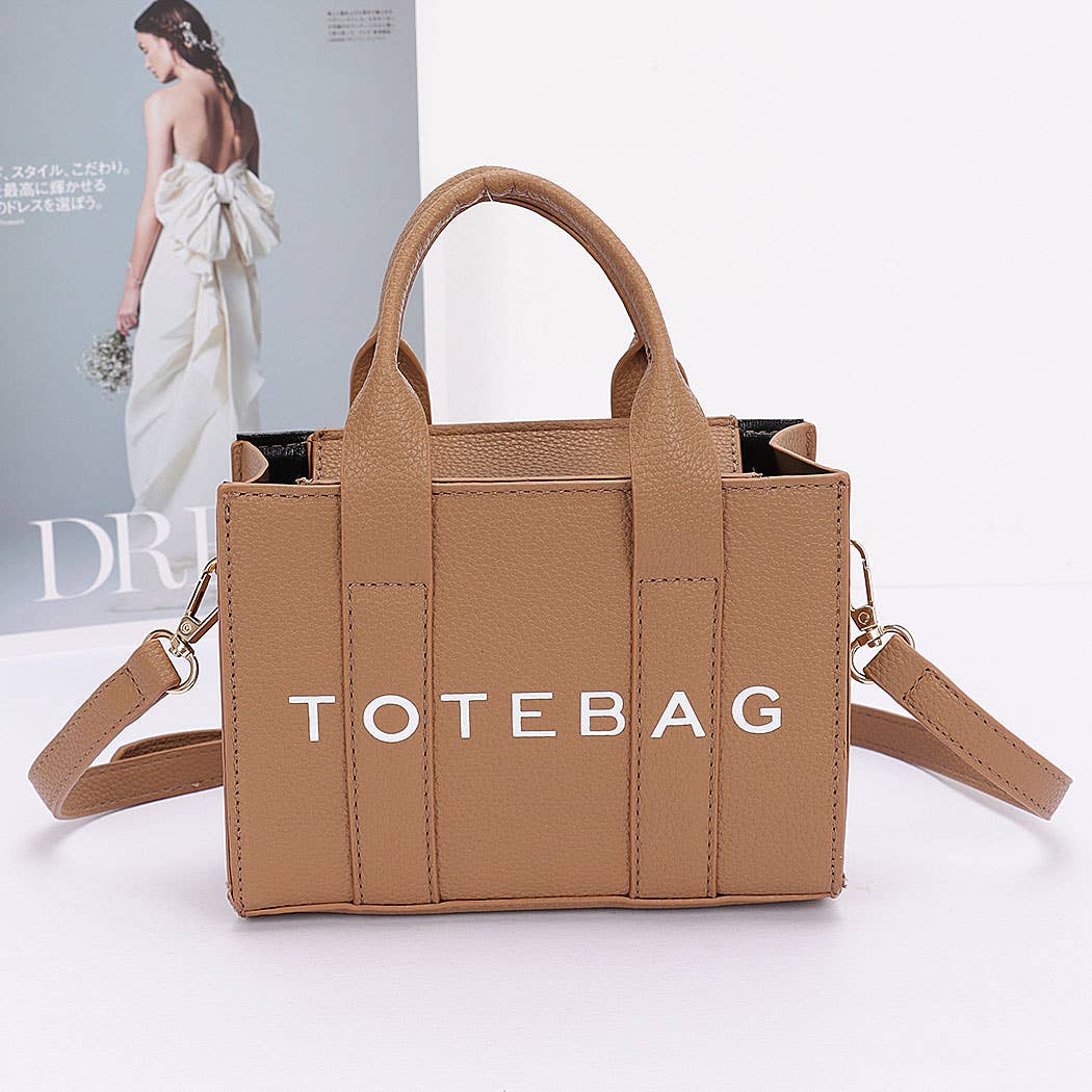 Faux Leather Tote Bag