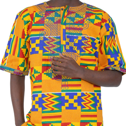 Embroidered T'Challa Short Sleeves Shirt | L to 5XL
