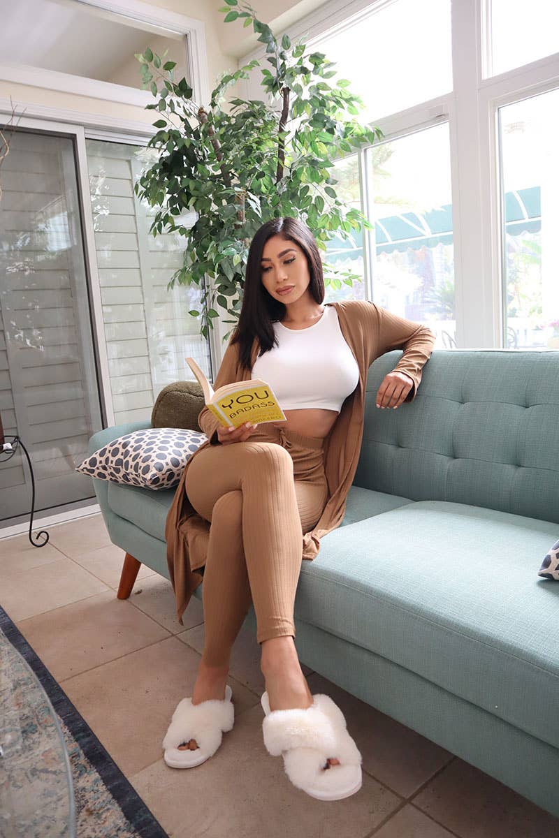 Ribbed Cardigan & Leggings Set