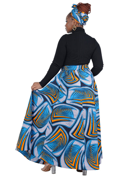 African Long Maxi Skirt | One Size
