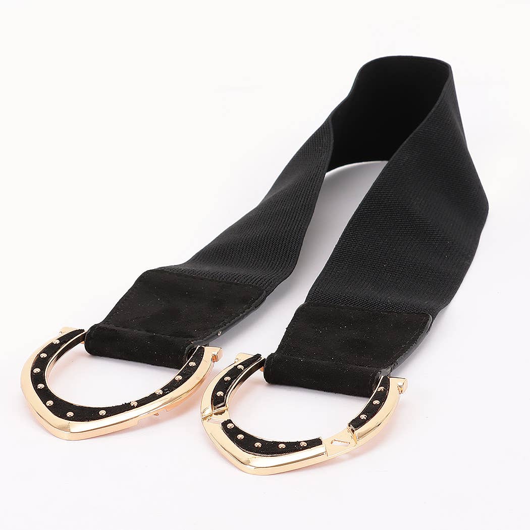 Interlocking Buckle Wide Belt