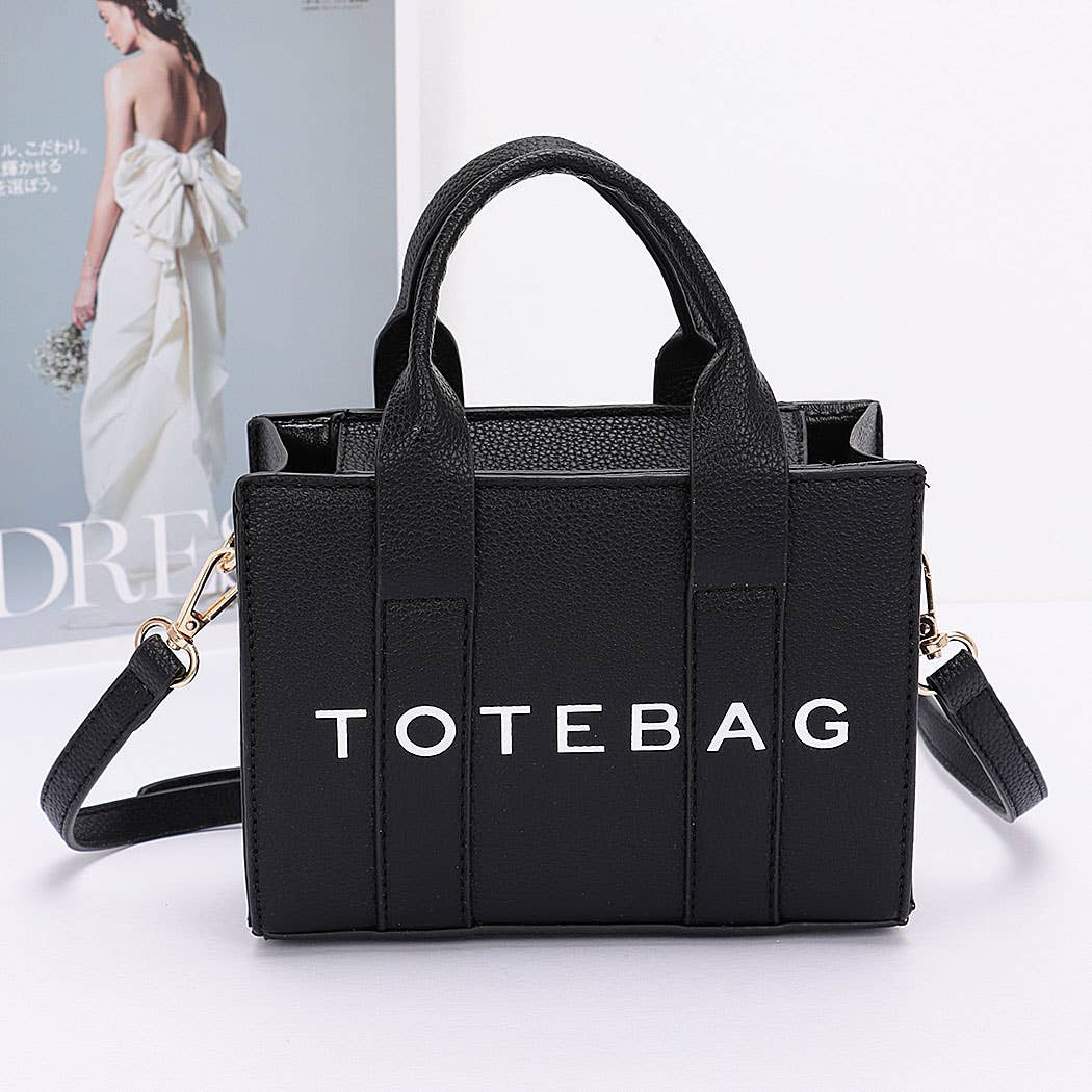 Faux Leather Tote Bag