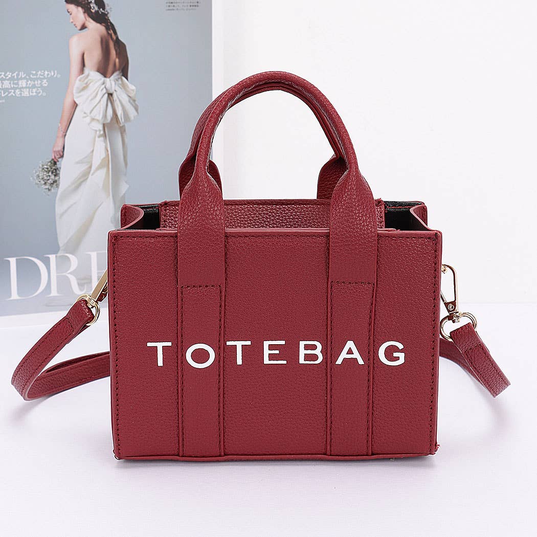 Faux Leather Tote Bag